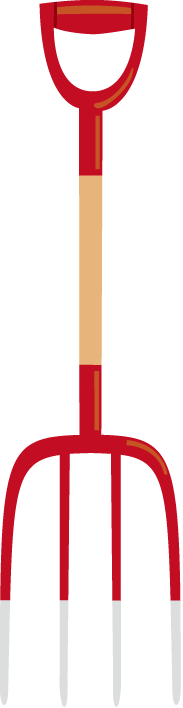 農業16-フォーク イラスト