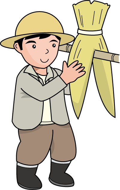 農業23-稲木 イラスト