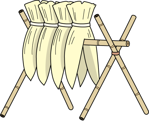 農業24-稲木 イラスト