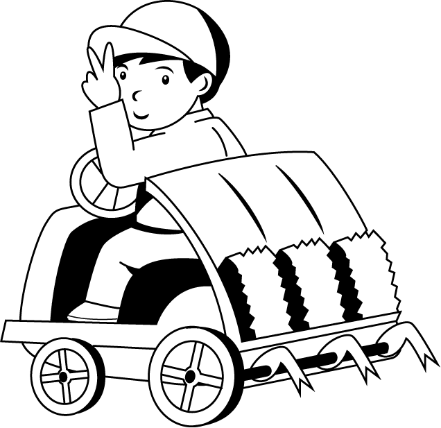 農業06-田植え機 イラスト
