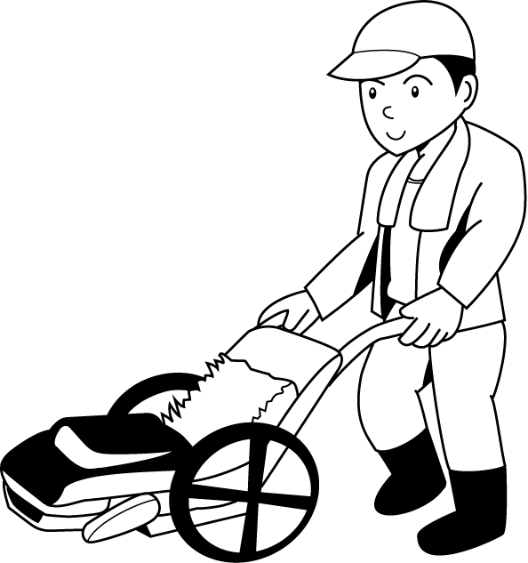 農業07-田植え機 イラスト