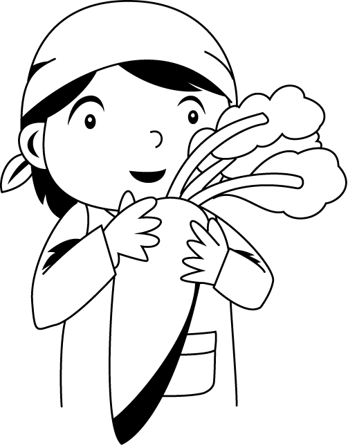 農業08-大根 イラスト