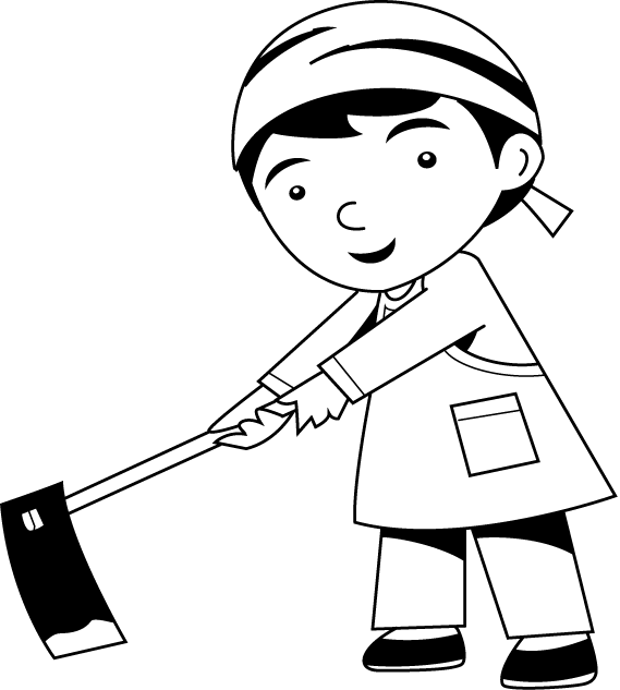 農業09-耕す イラスト