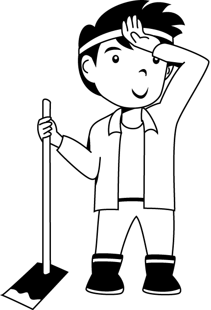 農業11-耕す イラスト