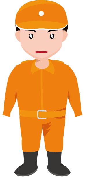 消防03-救助服 イラスト