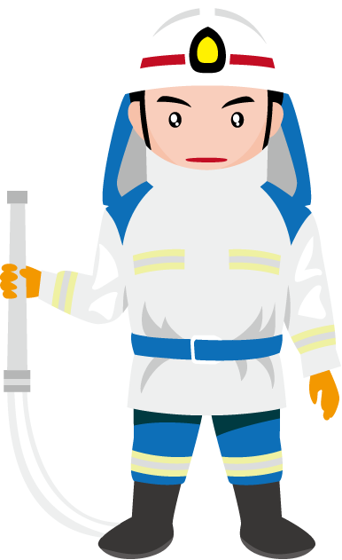 消防06-防火服 イラスト