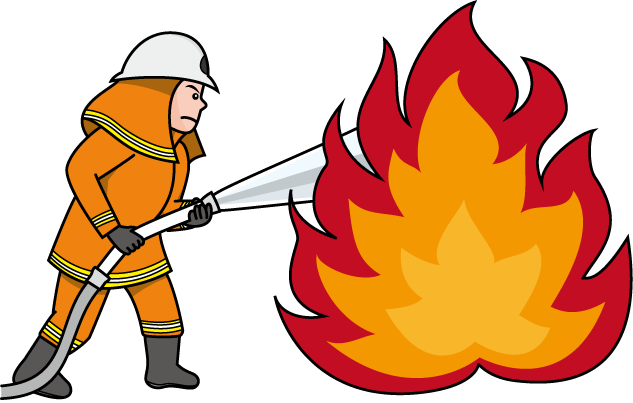 消防12-消火 イラスト