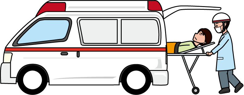 消防25-救急搬送 イラスト