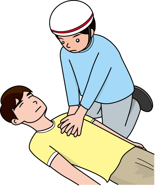 消防27-心肺蘇生イラスト