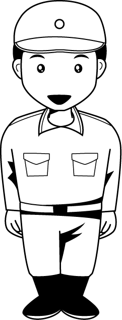 消防01-活動服 イラスト