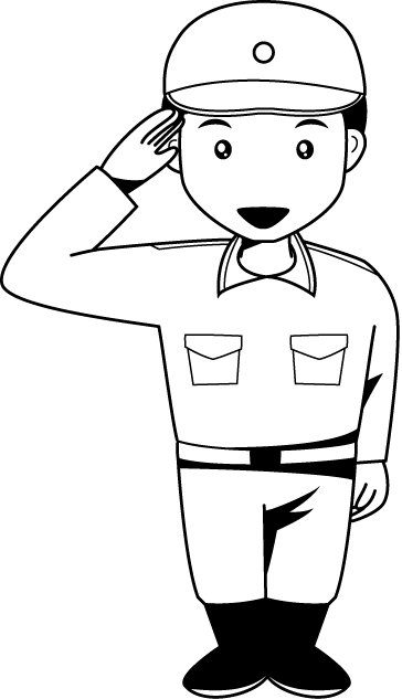 消防02-活動服 イラスト