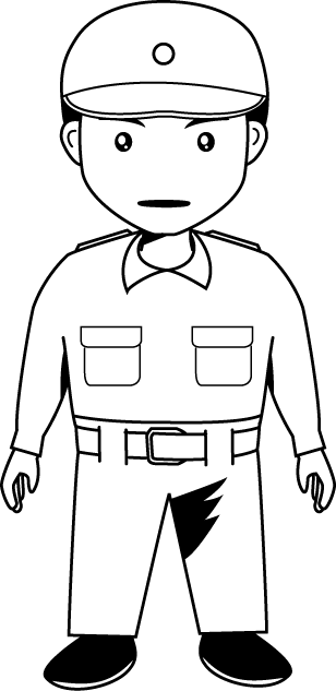消防07-救急服イラスト
