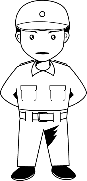 消防08-救急服イラスト