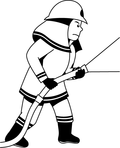 消防11-消火 イラスト