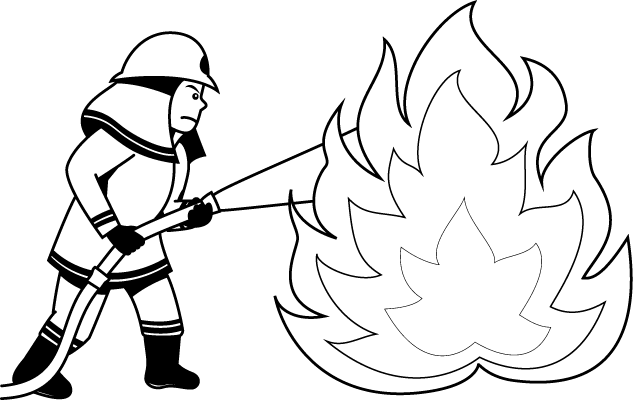 消防12-消火 イラスト