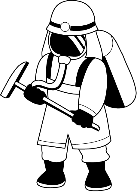 消防15-ハンマーイラスト