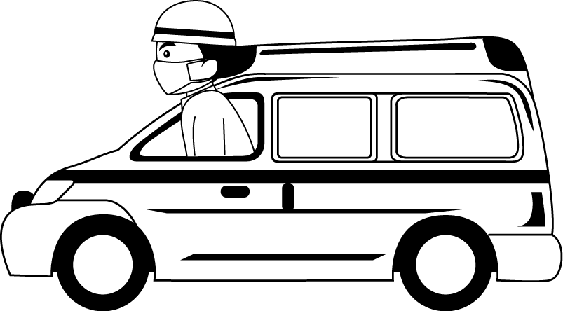 消防26-救急車 イラスト