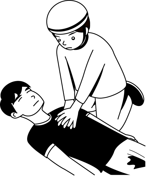 消防27-心肺蘇生イラスト