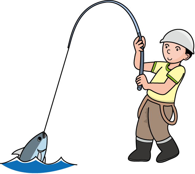 漁業03-釣り イラスト