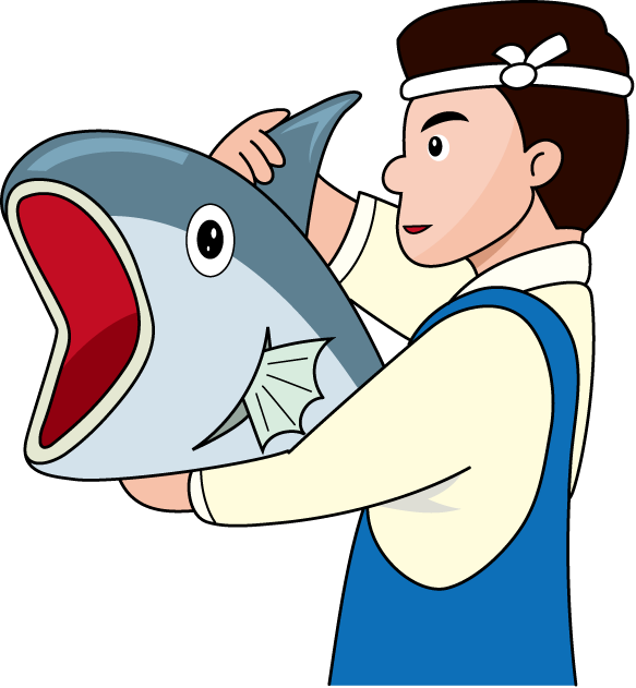 漁業09-大物 イラスト