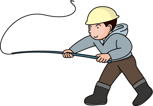 漁業11-一本釣り イラスト