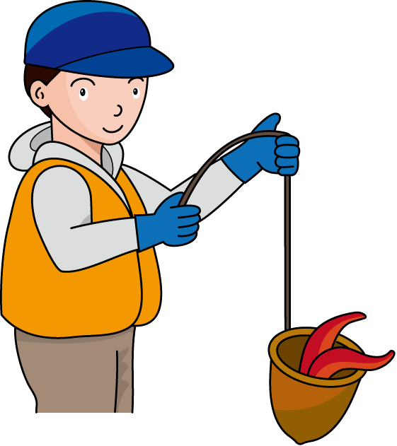 漁業15-タコ壺 イラスト