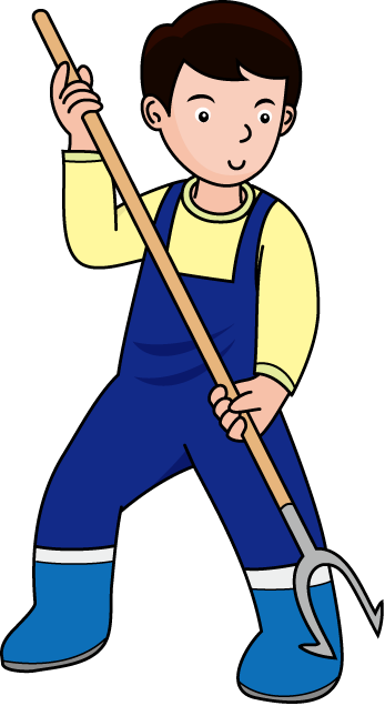 漁業18-銛 イラスト