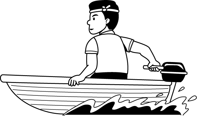 漁業10-ボート イラスト