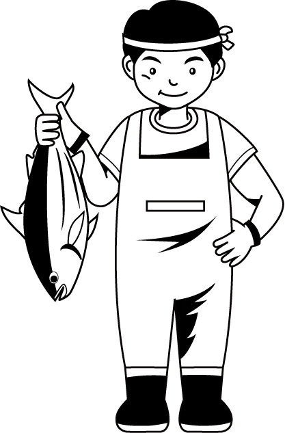 漁業21-カツオ イラスト