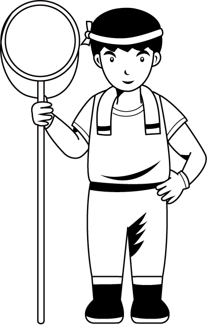 漁業23-網 イラスト