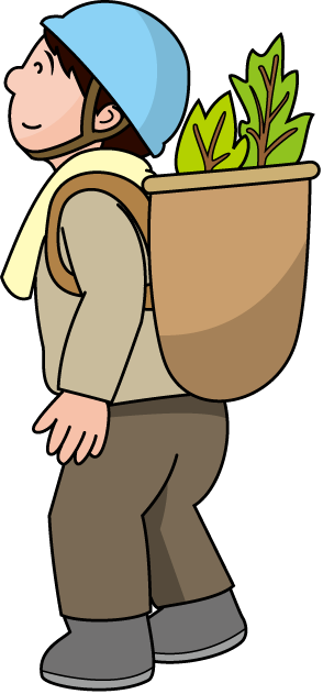 林業06-植林 イラスト