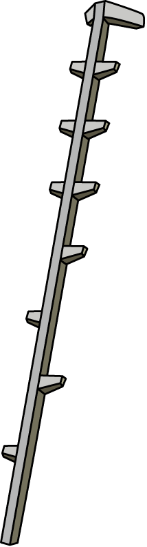 林業16-梯子 イラスト