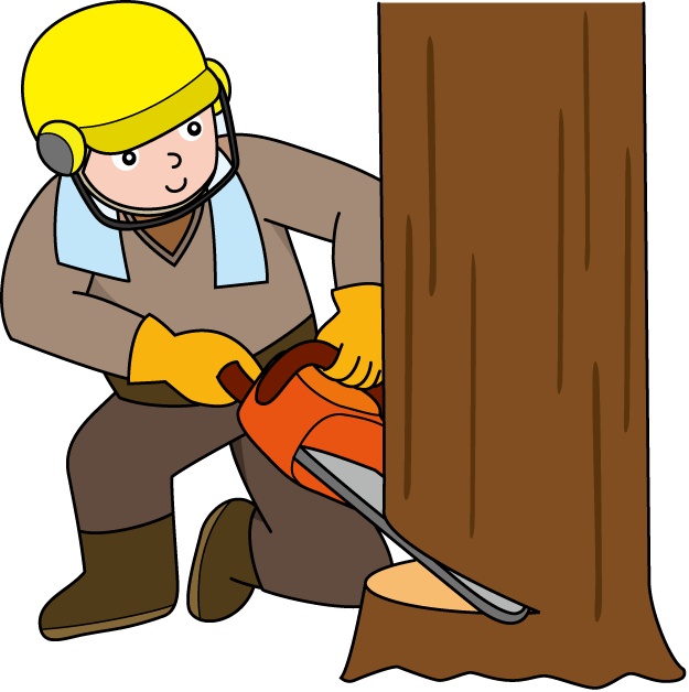 林業19-チェーンソーイラスト