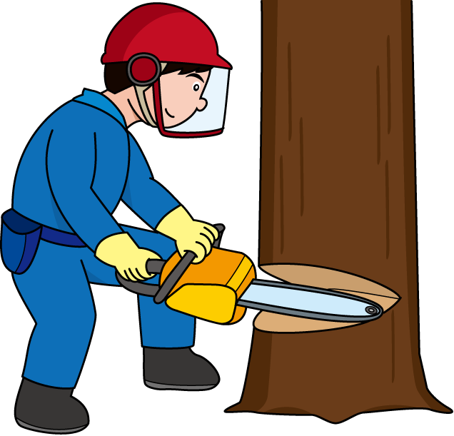 林業20-チェーンソーイラスト