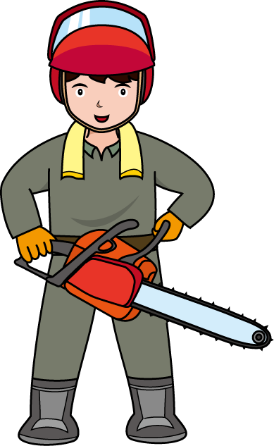 林業21-チェーンソーイラスト