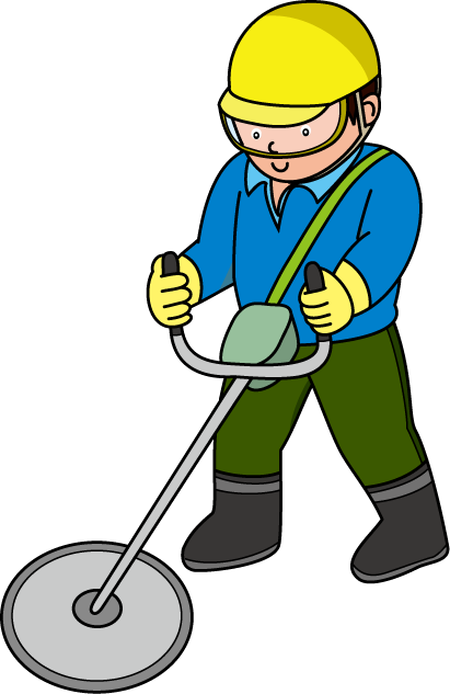 林業23-刈払機 イラスト