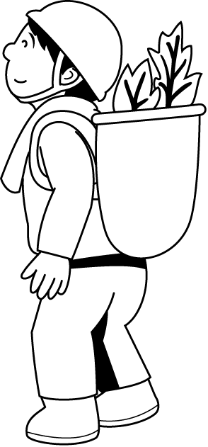 林業06-植林 イラスト