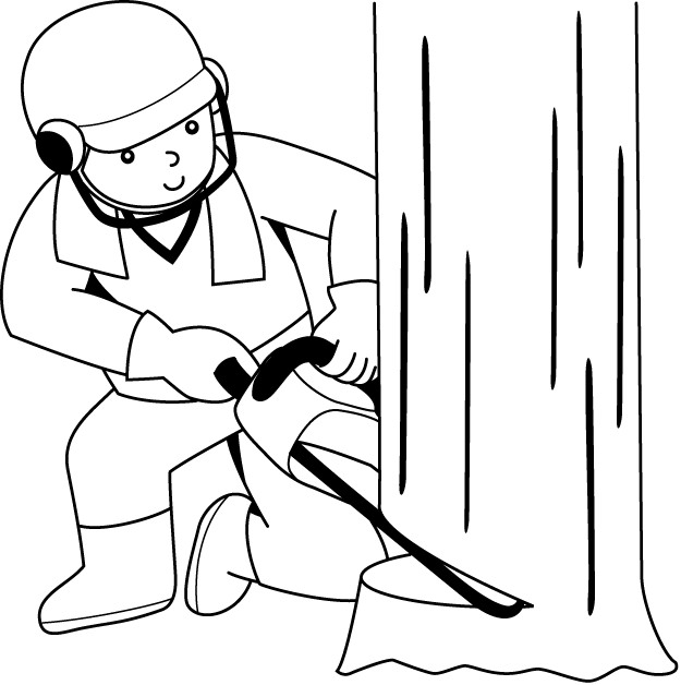 林業19-チェーンソーイラスト