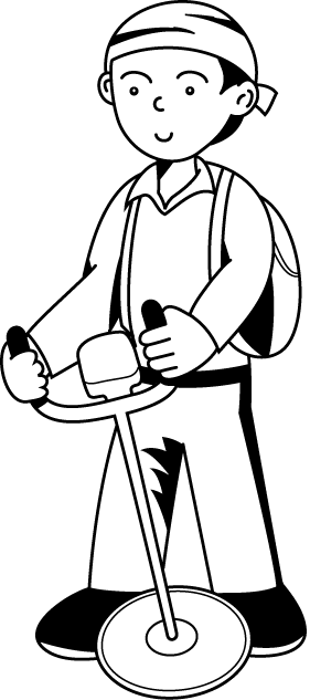 林業22-刈払機 イラスト