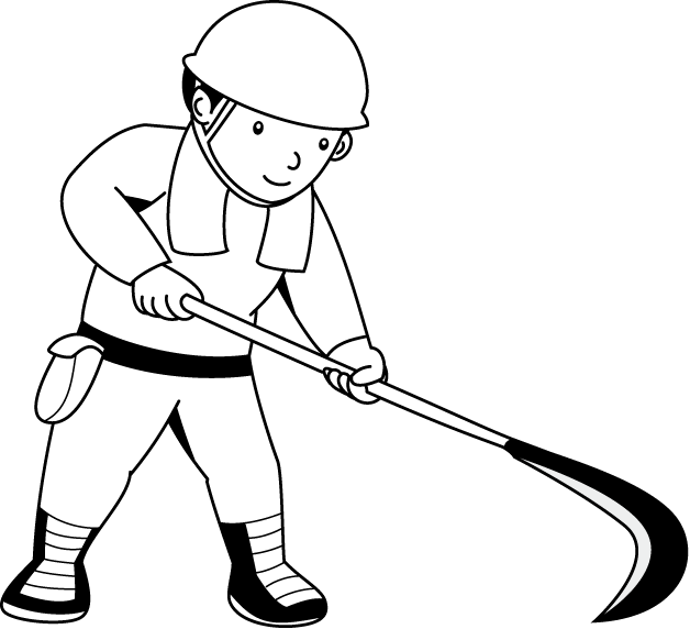 林業24-下刈り イラスト