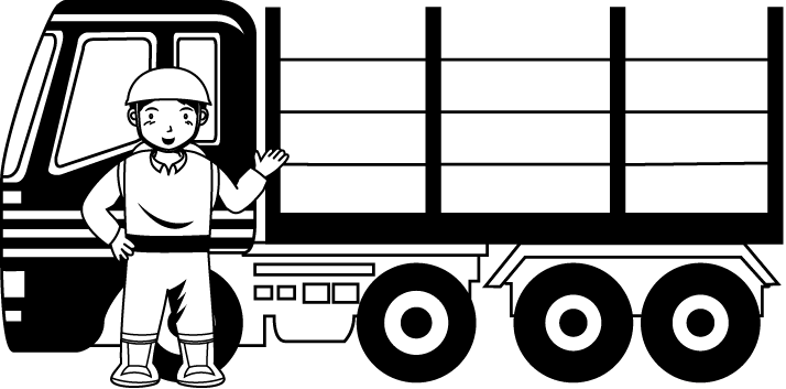 林業30-集材 イラスト