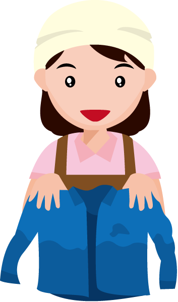 福祉08-洗濯 イラスト