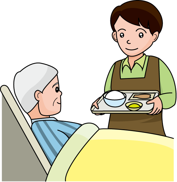 福祉14-食事 イラスト