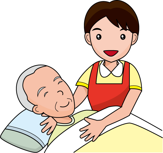 福祉17-就寝 イラスト