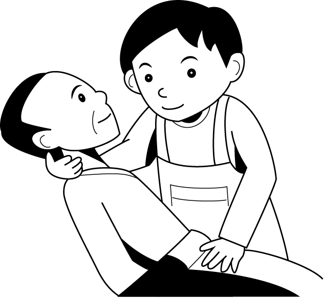 福祉11-就寝 イラスト