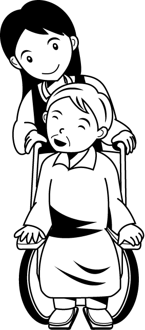 福祉12-車椅子 イラスト