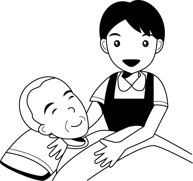 福祉17-就寝 イラスト