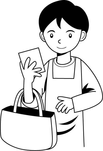 福祉26-買い物 イラスト