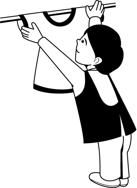 福祉27-洗濯 イラスト