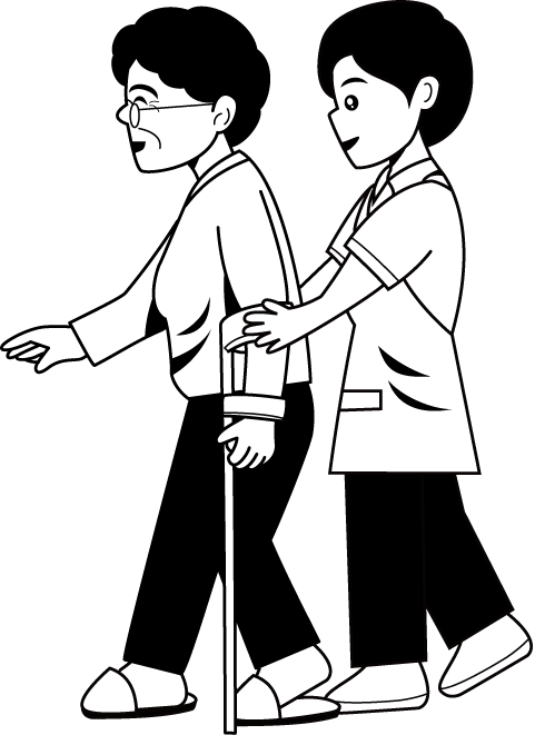 福祉28-リハビリイラスト